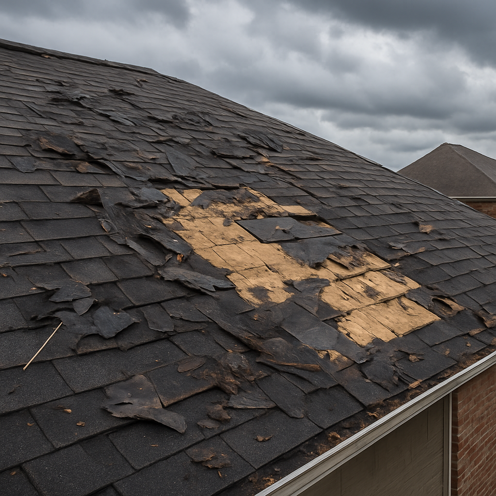 Storm Damage Repair before
